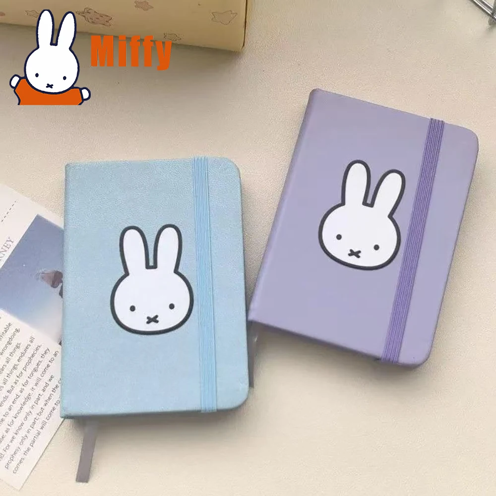Kawaii Miffy دفتر لطيف أرنب مجلة صغيرة حساب كتاب الطالب المحمولة غلاف فني المدرسة اليومية مخطط فتاة هدية