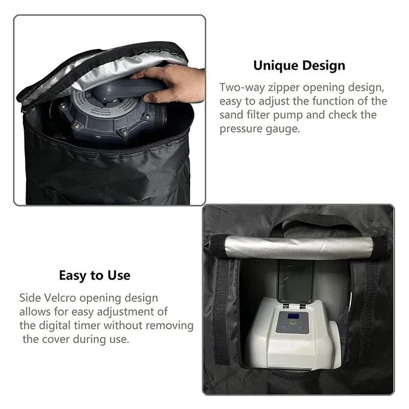 

Крышка насоса с песчаным фильтром, водонепроницаемая крышка песчаного фильтра с защитой от ультрафиолета, ткань Оксфорд, крышка насоса для песочного бассейна