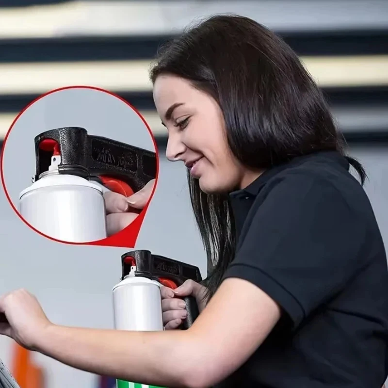 One self-spraying hand spray gun plastic portable spray handle, universal reusable car color-changing film adhesive