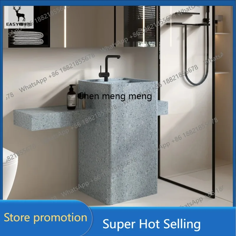 

A17 Terrazzo Washbasin Bathroom Cabinet Undercounter Basin, Washbasin Washbasin Outdoor Sink Sink Column Basin