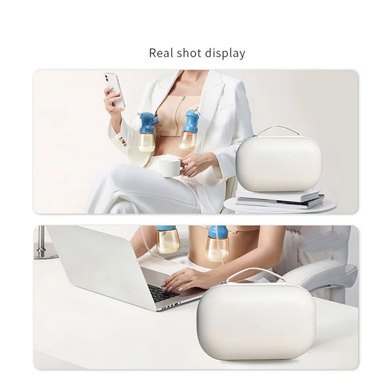 

GW-For Momcozy Wearable Breast Pump Storage Bag Hard EVA Travel Carrying Case For AINC Breast Pumps