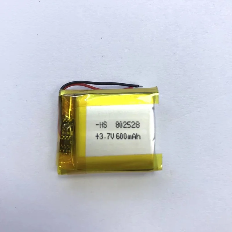 802528 500mAh 3.7V Interphone Battery for Bluetooth Speaker Beauty Instrument Environmental Protection Polymer Lithium Battery