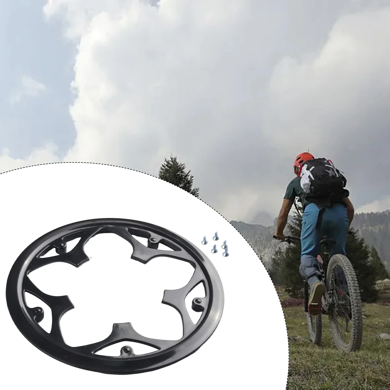 AccessoriFY Osłona korby rowerowej Łańcuch rowerowy Osłona pierścienia koła Akcesoria Chroń swój rower za pomocą naszej osłony ochronnej — zdjęcie 5
