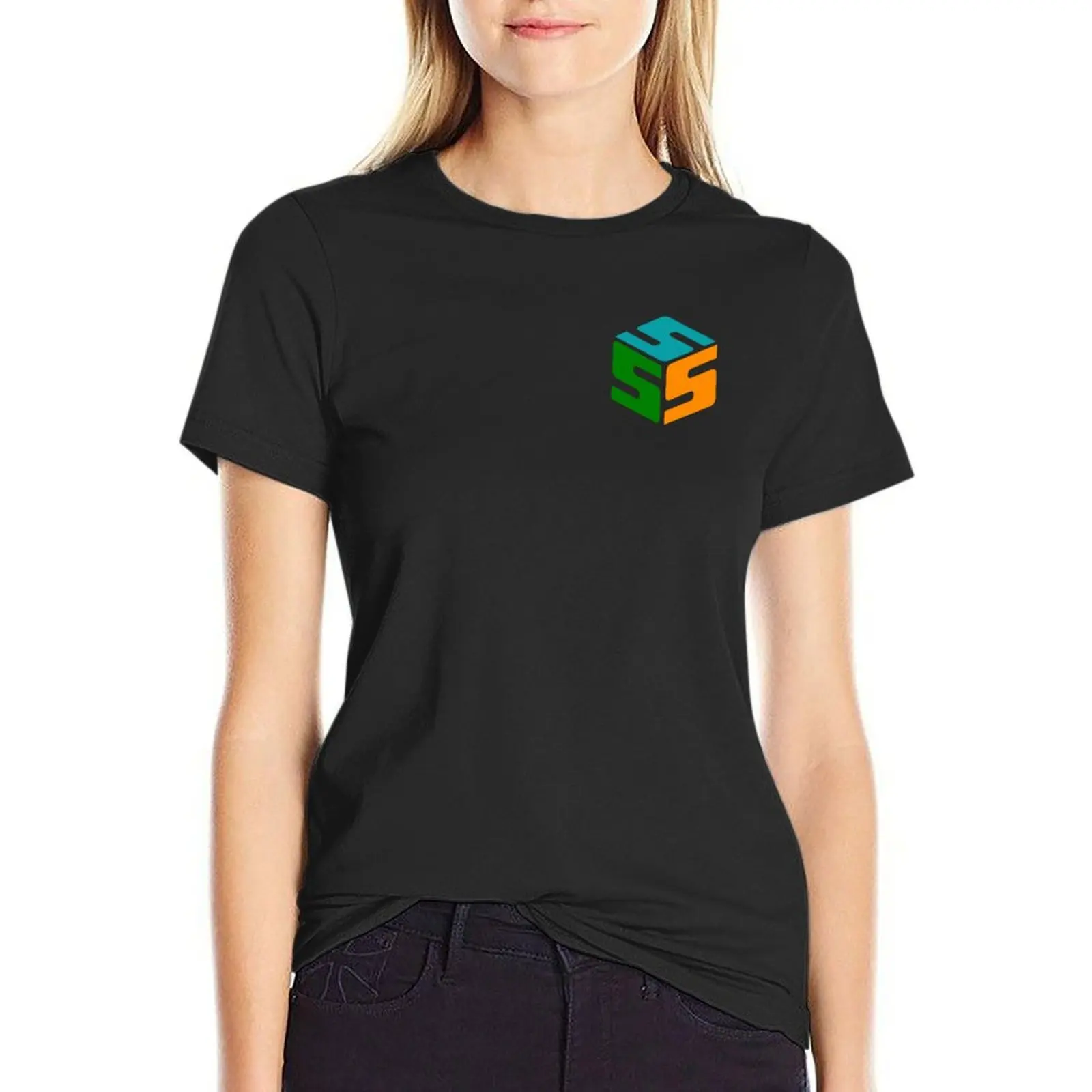 

Scubed Color Logo T-Shirt vintage clothes vintage quick-drying designer clothes Women luxury