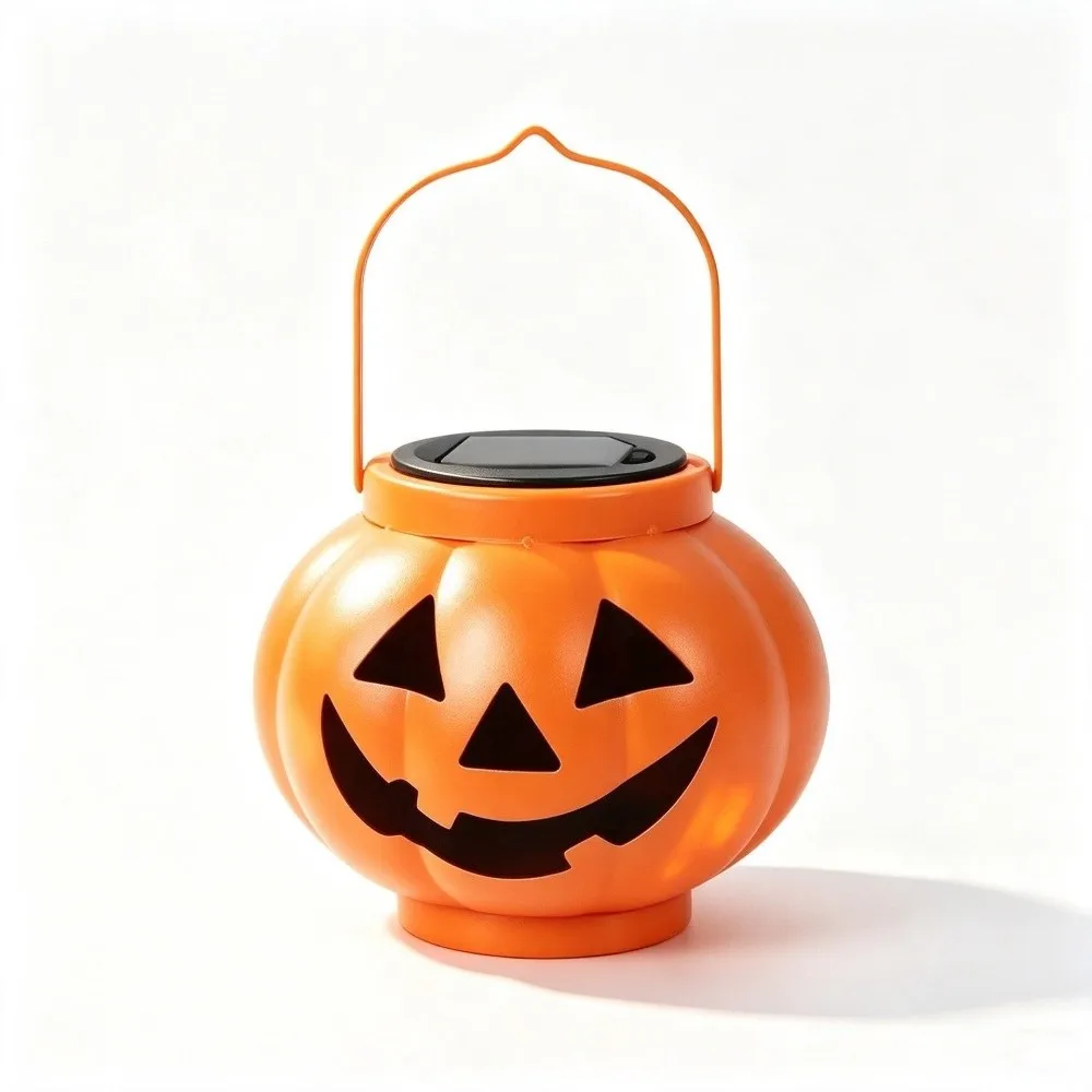 Waterproof Solar Pumpkin Lantern Decorative Portable Garden Lanterns Solar Powered Halloween Pumpkin Solar Lantern Backyard
