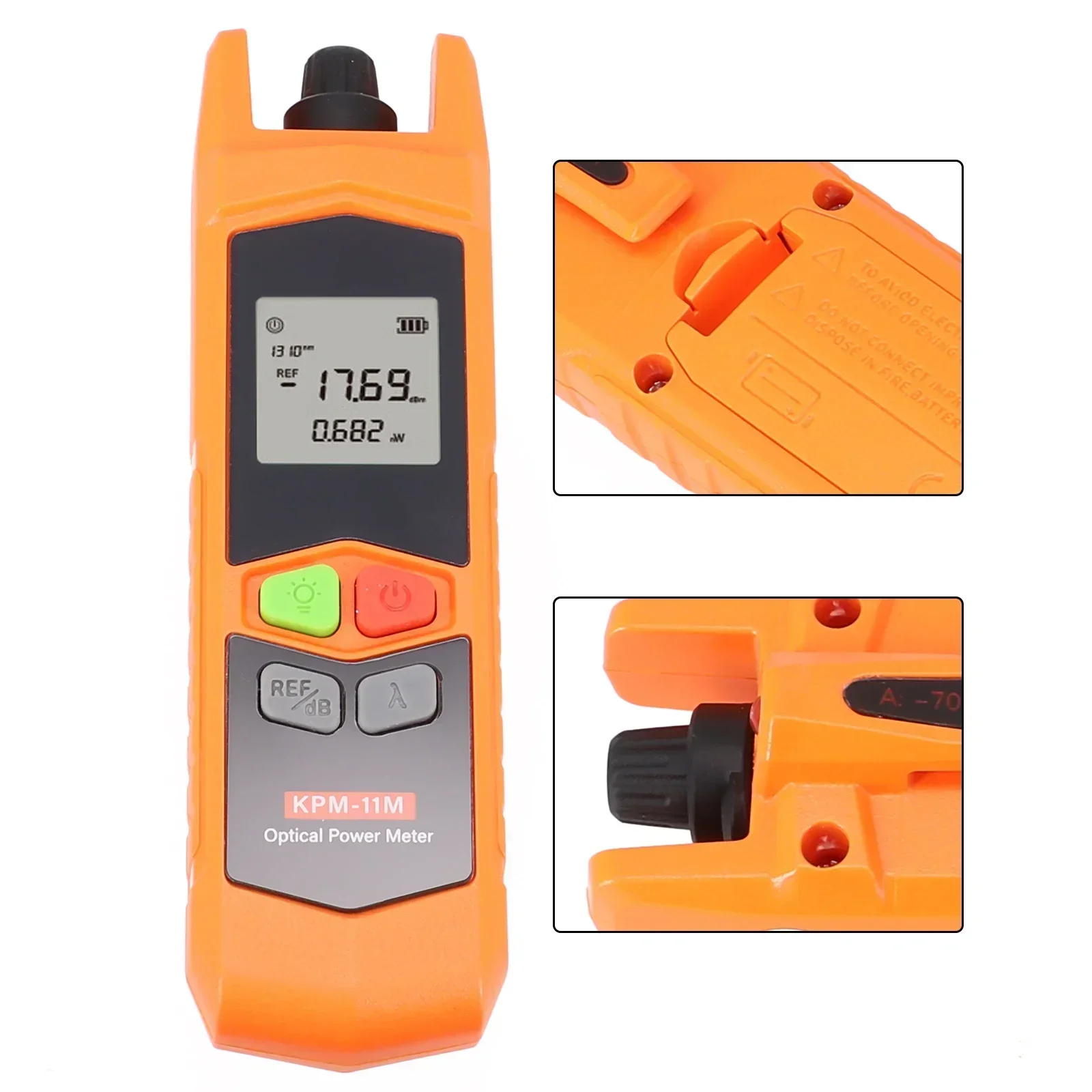 Measurement Optical Power Meter -70~+6dbm OPM 127 X 36.5 X 28mm 1PC Fiber High Precision KPM-11M Optical Small