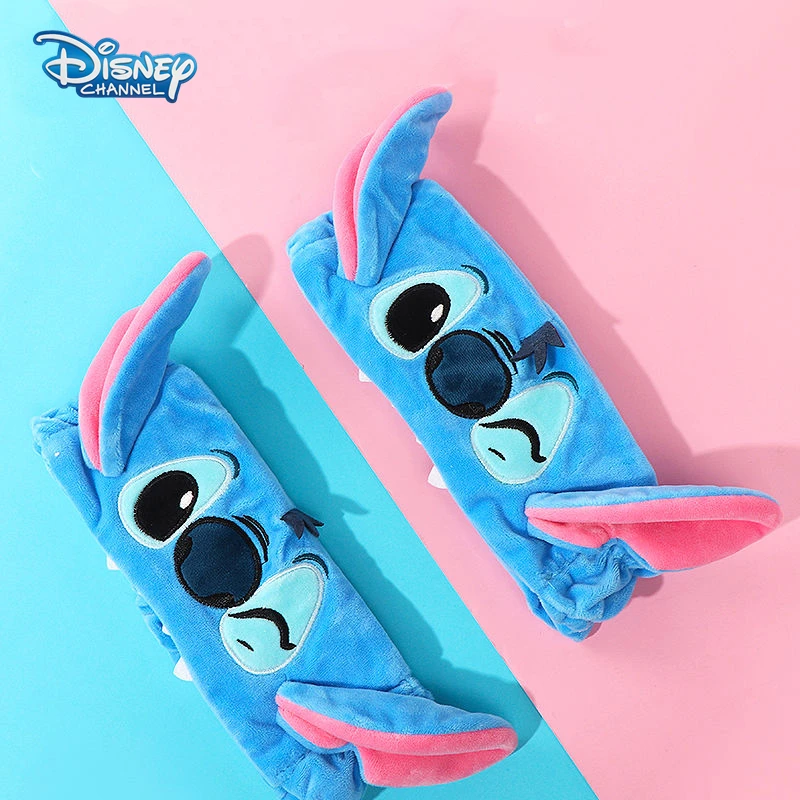 Disney Stitch Hair Bands Cartoon Figure Stitch Soft Plush Headband Kawaii Elastic Headwear Women Gilr Party DIY Decorations Gift