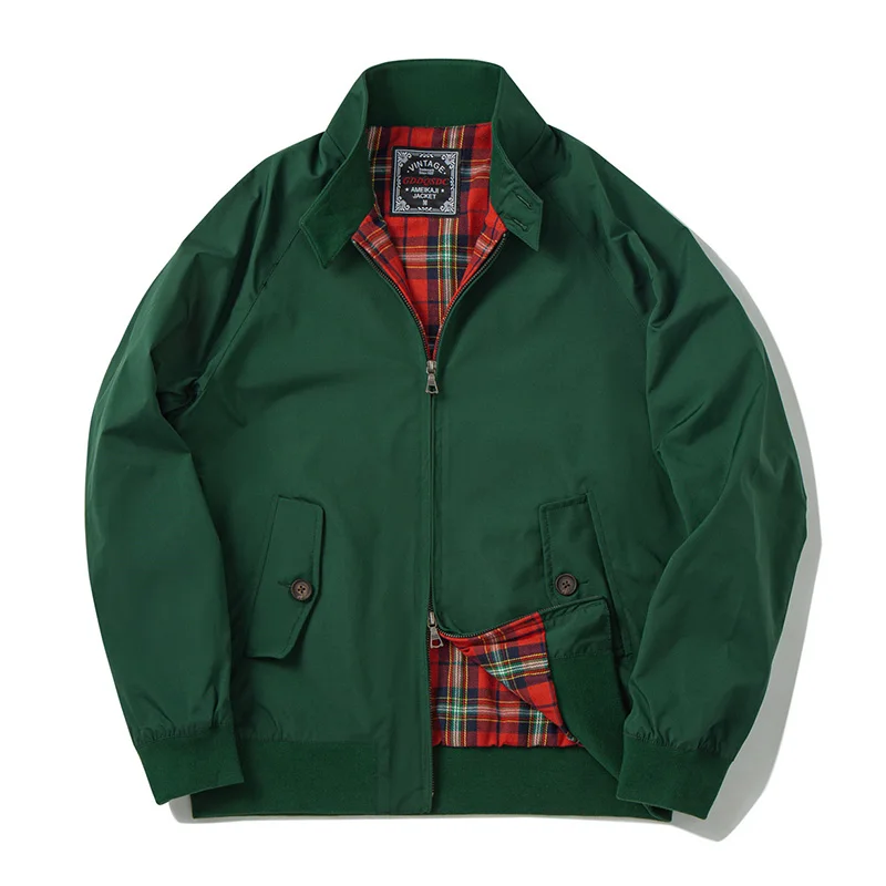 

Akkad Kuti Amekji Retro Classic British Style Jacket Timeless Menswear Golf Jacket Windbreaker