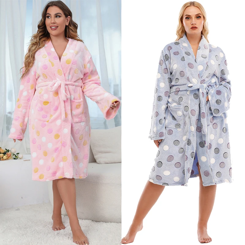 

Женская осенняя повседневная свободная домашняя ночная рубашка больших размеров с V-образным вырезом, длинным рукавом, миди, в уличном стиле, с цветочным принтом, из полиэстера