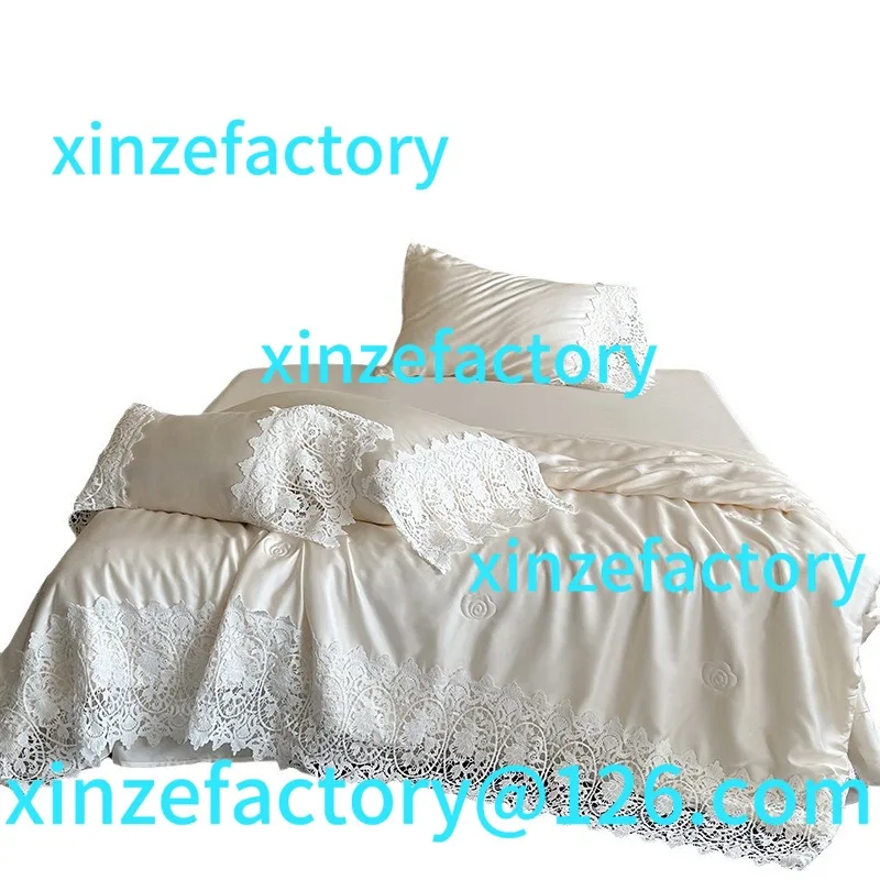 Aanpasbare Franse prinsessenstijl 80 Lenzing Tencel Xia Liang quilt coole vierdelige set