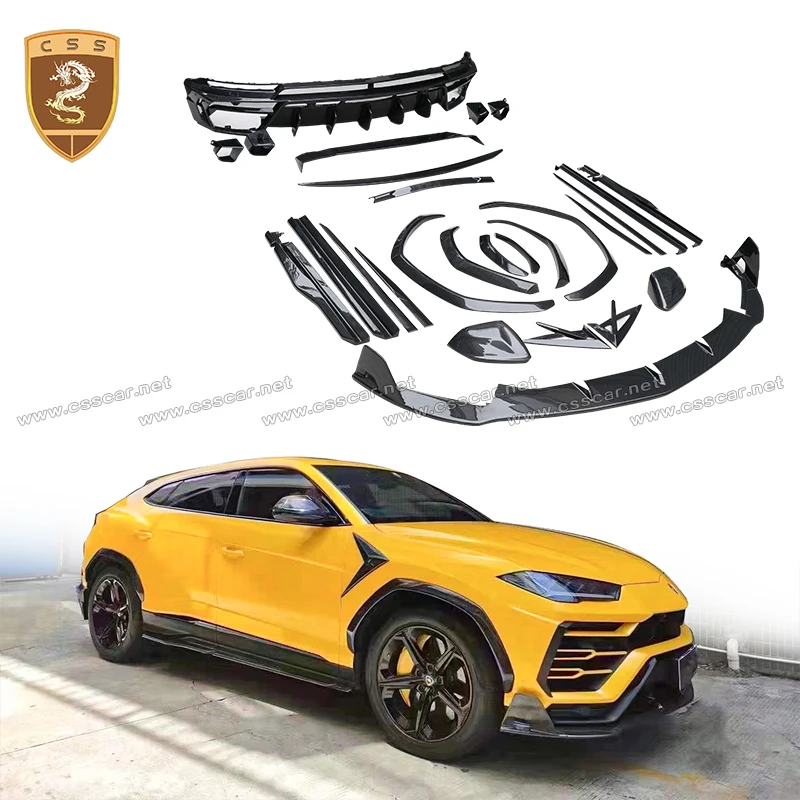 For Lamborghini URUS MSY Style Car Door Anti-collision Anti-Scratch Decoration Protection Sticker Strip Front Rear Lip Parts