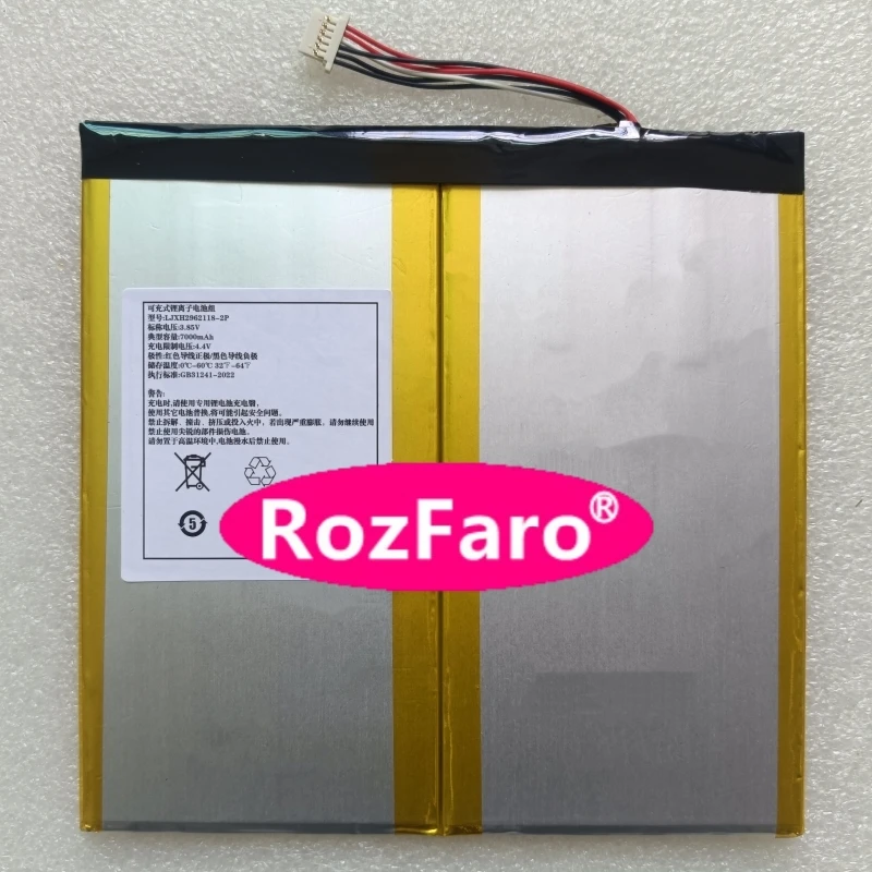 

RozFaro 2963118 2962118-2P 3,7 В 26,6 Втч 7000 мАч 6-контактный 6-проводной аккумулятор для ноутбука Teclast T40 Pro TLA002 планшетный ПК