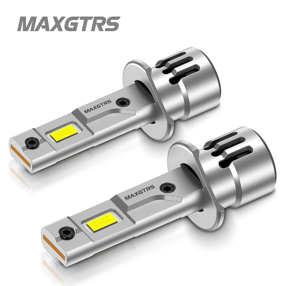 

2Pcs Canbus H1 LED Headlight with Fan 55W 20000LM 16-CSP CHIP Car Bulb Plug and Play Turbo H1 360 Mini 6500K High Beam 12V