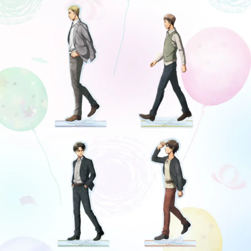 15Cm Acrylic Standing Plates for Attack On Titan Collection Accessories Anime Character Peripheral Standee Exquisite Gift Toys