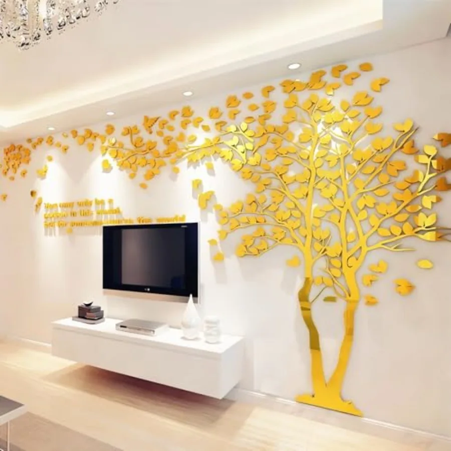 

Fmily Tree Wll Decor Decls - DIY 3D Tree of Life Wll rt Lrge Decl Stickers Decor Living Room Murl for Bedroom Hllwy Home TV Bck