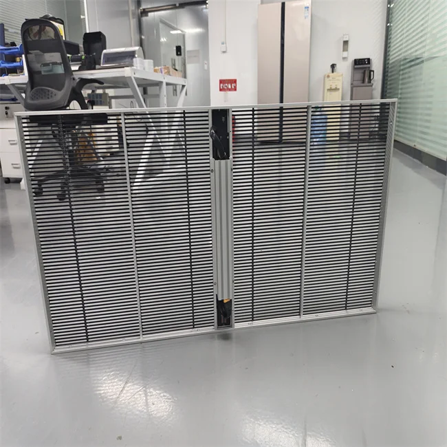 Factory Price Supply Full Color Outdoor Transparent Led Grilles Curtain Display Screen