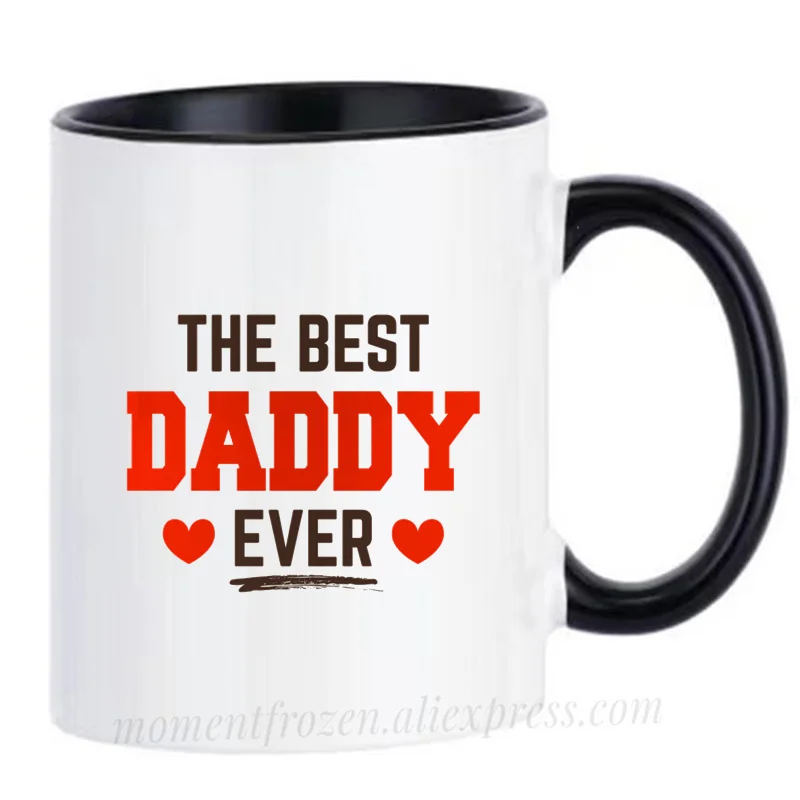 The Best Daddy Dad Mugs Handle Tea Coffee Cups Creative Milk Drinkware Personality Morph Coffeeware Home Decor Father Papa Gifts