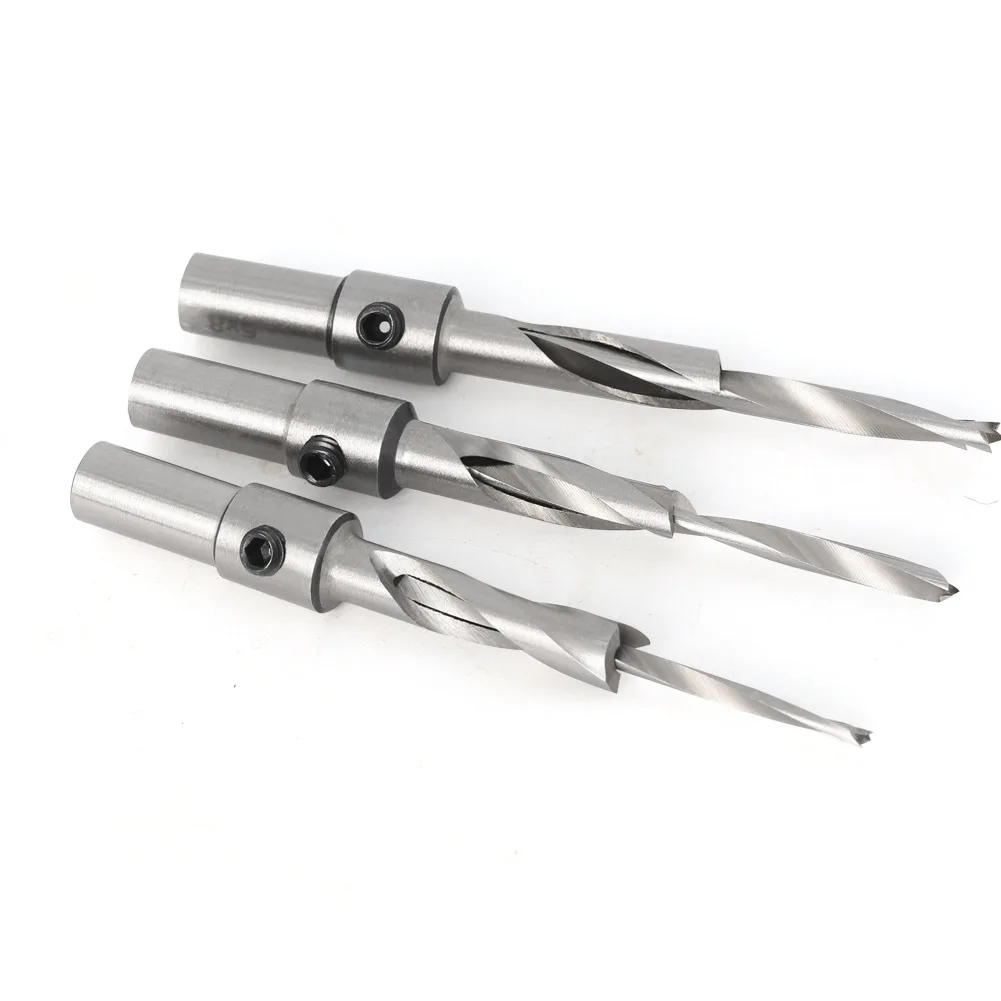 1 buah mata bor Countersink dengan kedalaman berhenti chamfer pengeboran Counterbore untuk kayu plastik 10MM mata bor Shank