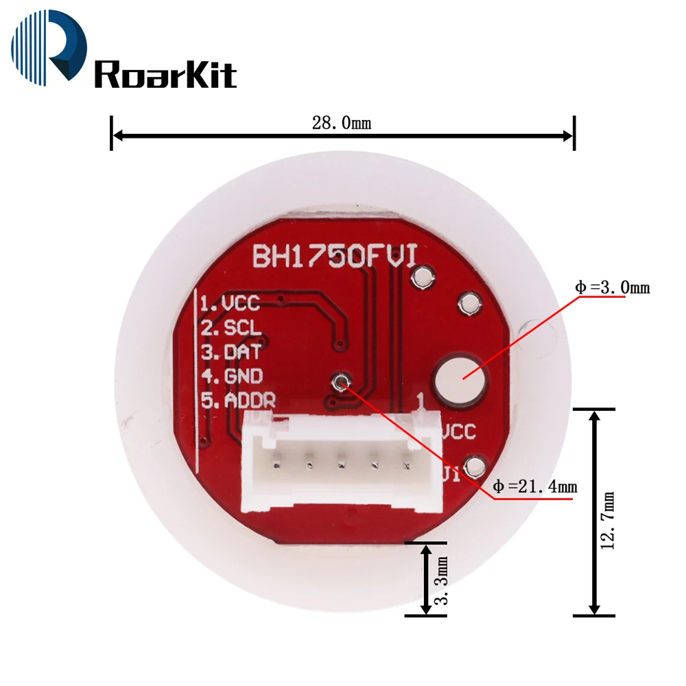 5PCS BH1750FVI Light Sensor Module BH1750 Chip Light Intensity Light Module Digital Light Ball for Arduino DIY KIT DC 5V