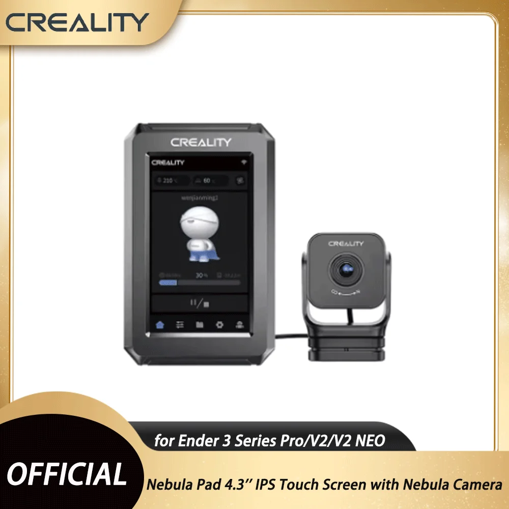 

Creality 3D Printer Nebula Pad 4.3'' IPS Touch Screen with Nebula Camera - High-Speed Printing for Ender 3 Series Pro/V2/V2 NEO