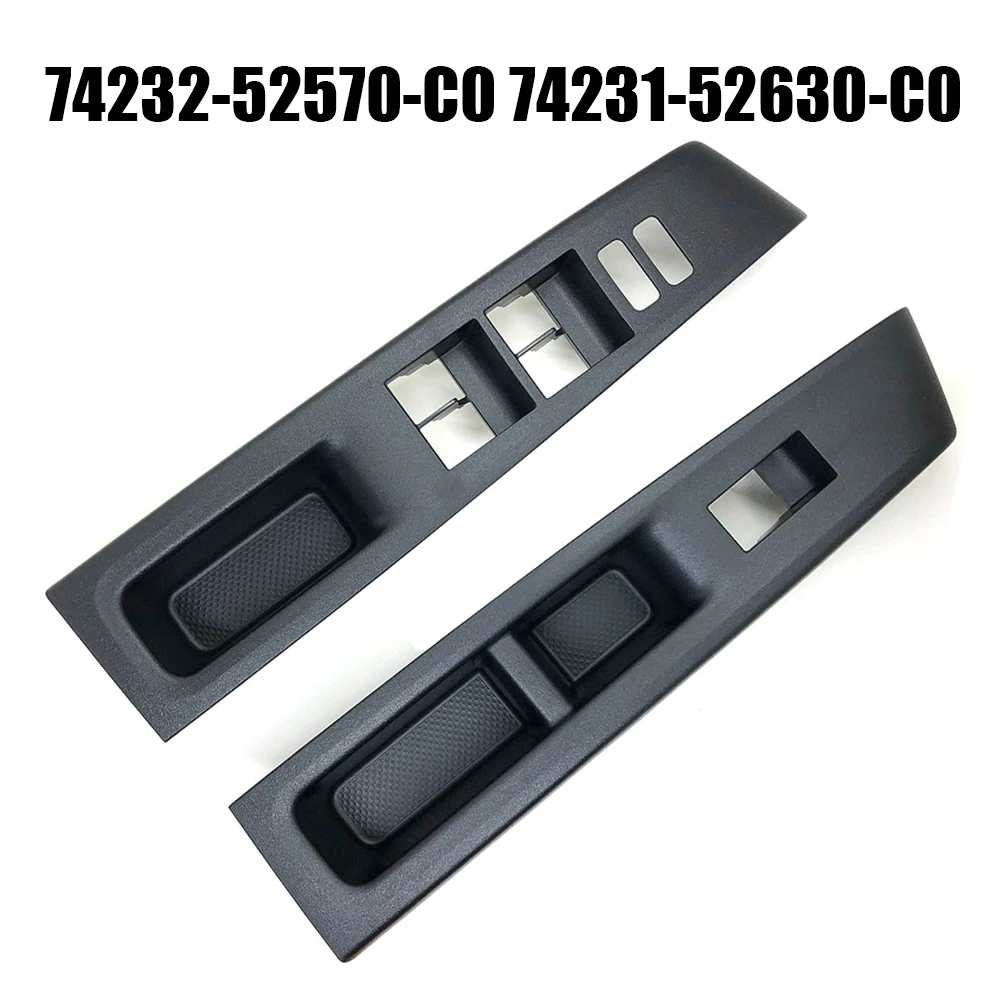 

2Pcs Front Armrest Window Switch Upper Panel Set Left Right For Toyota Vitz 2010-2014 Glass Lift Switch Decorative Cover