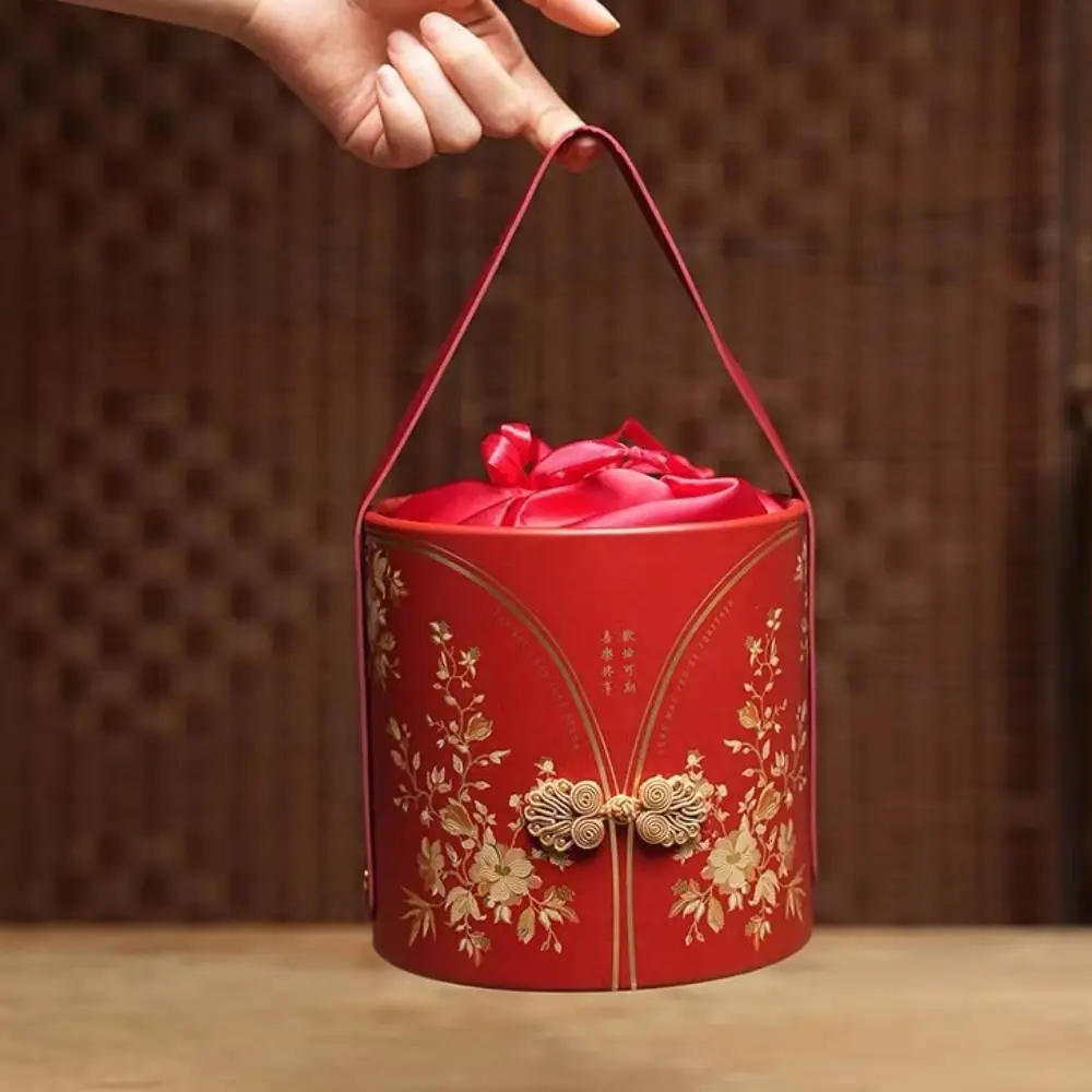 Frog Botton Flower Bucket Bag Large Capacity Festive Sugar Bag Ins Wedding Candy Bag Storage Bag Korean Style view 4