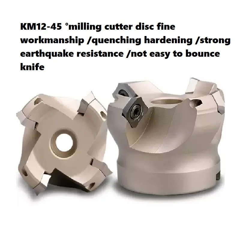 KM12 CNC Milling Cutter Head Machining Center 45 Degree Plane Chamfering Cutter Head Sekt1204 Milling Cutter Head Counter Cutter