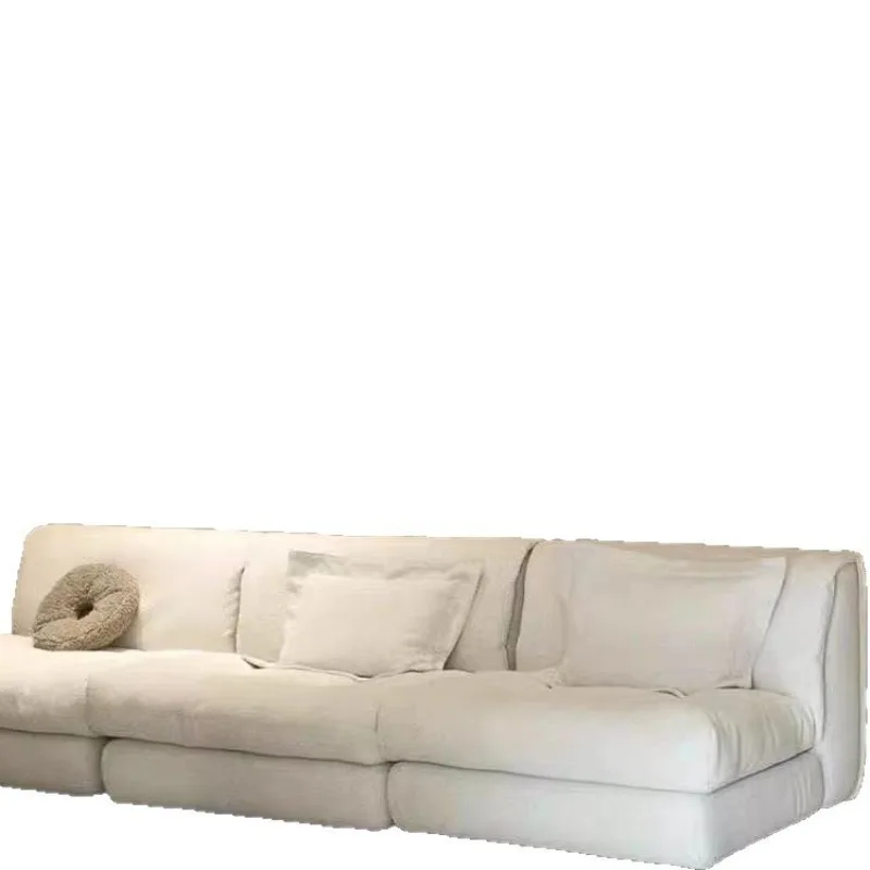 

Down fabric sofa armless lazy simple living room Nordic Internet celebrity bed