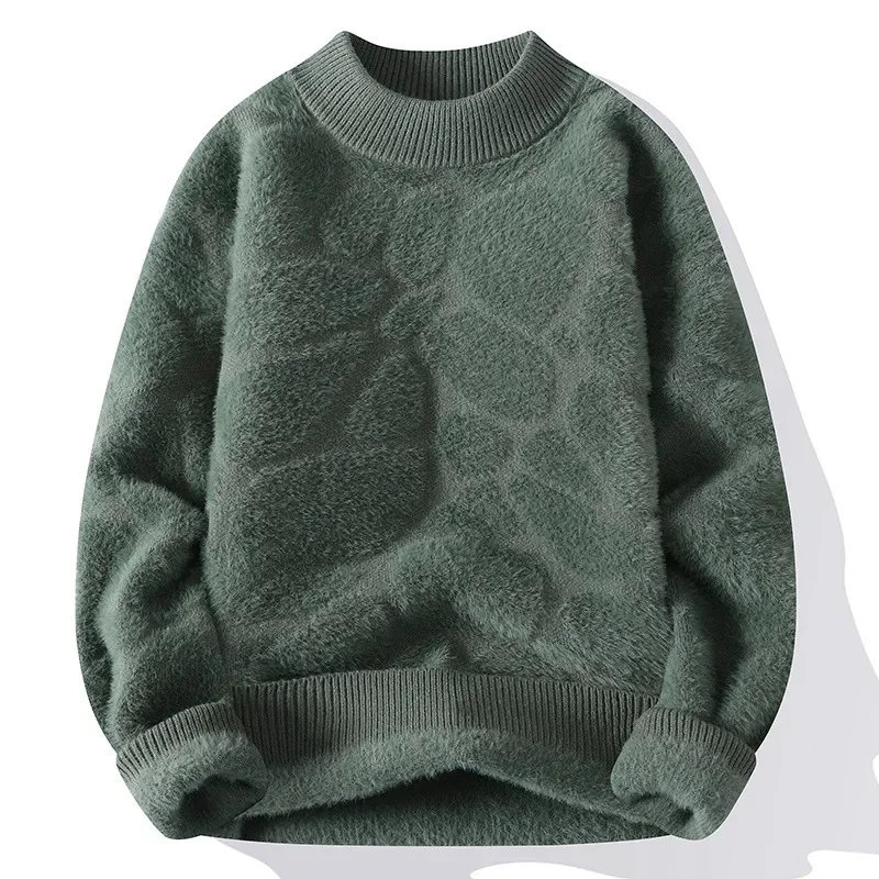 

Sweater Autumn and Winter New Men's Thickened Warm Casual Round Neck