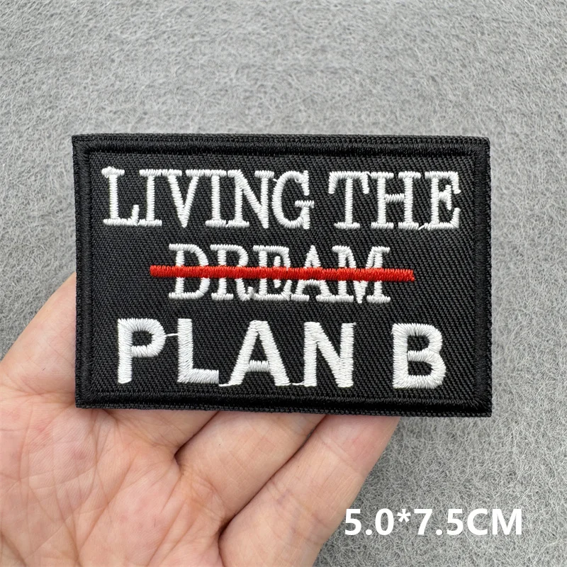 Warnung Gefahr Eisen auf Patches für Kleidung Cartoon Buchstaben Nähen Stickerei Patch auf Jacke/Hut Rucksack Aufkleber Abzeichen – Detail 6