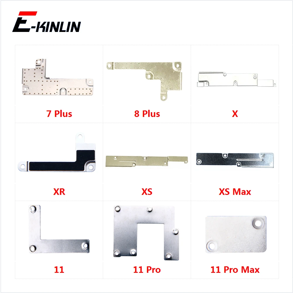 5pcs\\lot For iPhone 7 8 Plus X XS XR 11 Pro Max Lcd Display Screen Battery Flex Cable Metal Cover Plate Holder Bracket