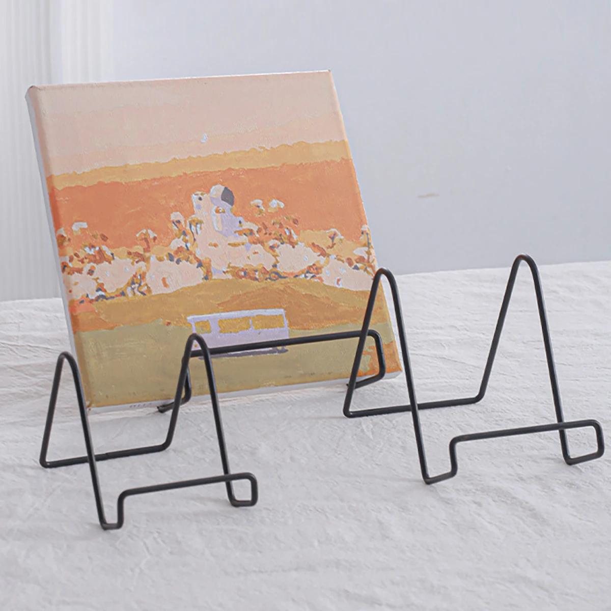 Plate Holder Display Stand Metal Frame Rack Stands for Picture Book Photo Easel Creation Collectibles