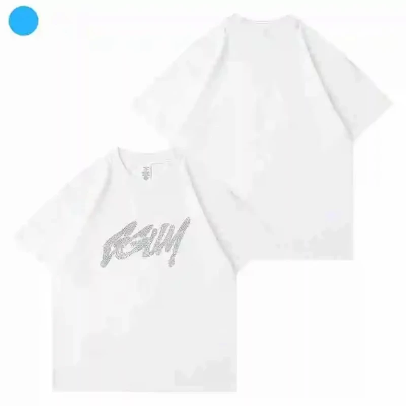 2024 Kpop الكورية الاتجاه نجوم نفس النمط تي شيرت المشجعين النساء الرجال الصيف المتضخم القطن تي شيرت #3