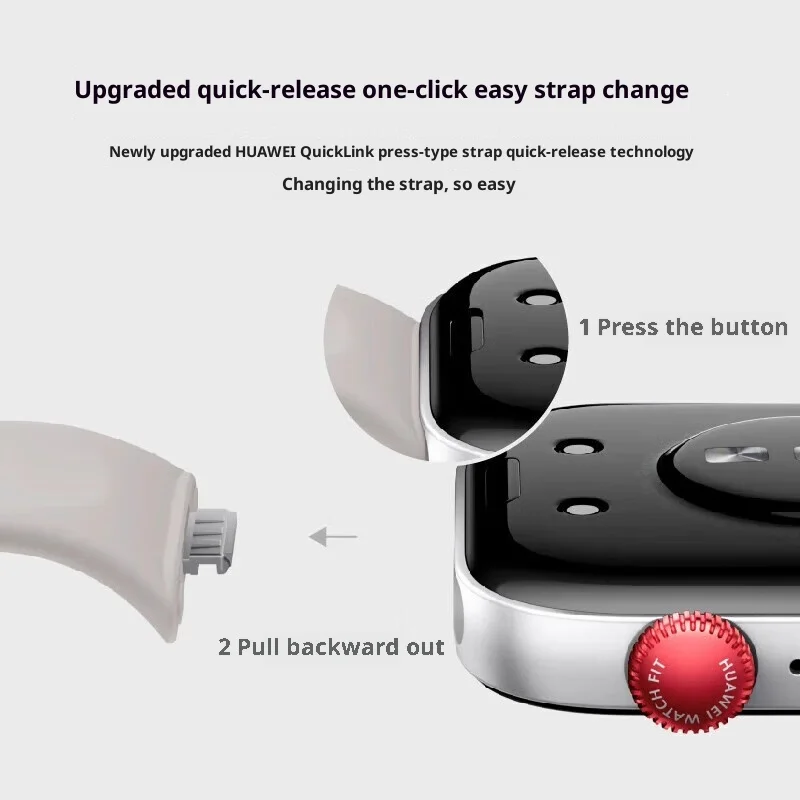 حزام حلقة نايلون رسمي من هواوي لساعة Huawei Watch Fit 4 3 مضفر ومريح وجيد التهوية