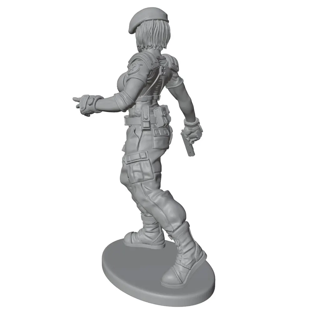 Figura de soldado femenino 1/24 – Modelo de resina para pintar a mano - imagen 4
