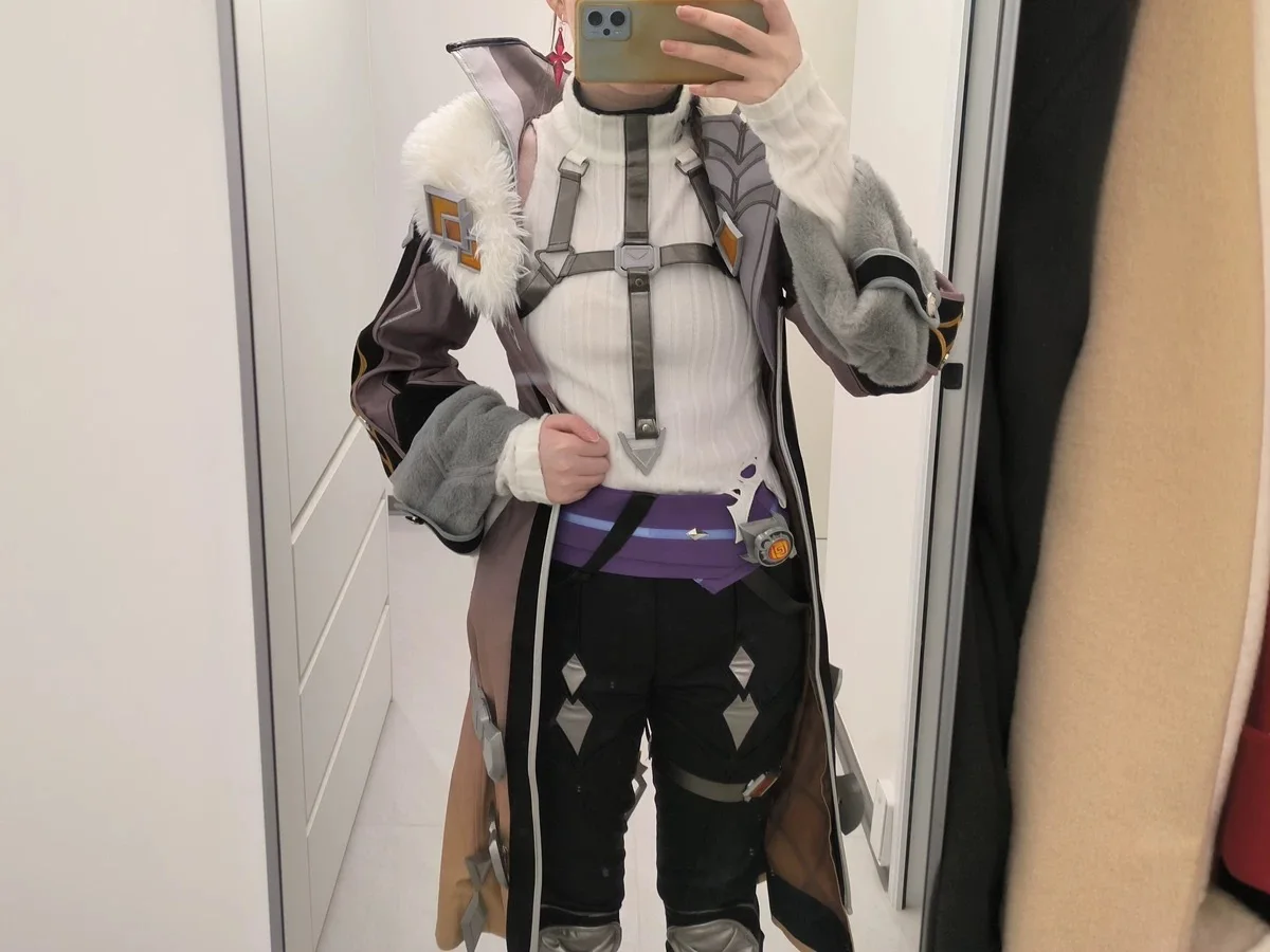 

Illuga Game Genshin Impact Newly Cosplay Costume Halloween Christmas Handsome Woman Man uniforms coat wig prop Illuga suit