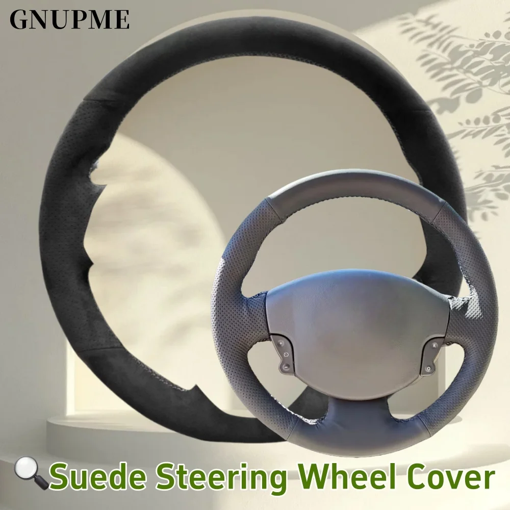 

Custom Car Steering Wheel Braid Cover Suede For Renault Megane 2 Kangoo Scenic 2 2003-2009 Car Steering Wrap Car Accessories