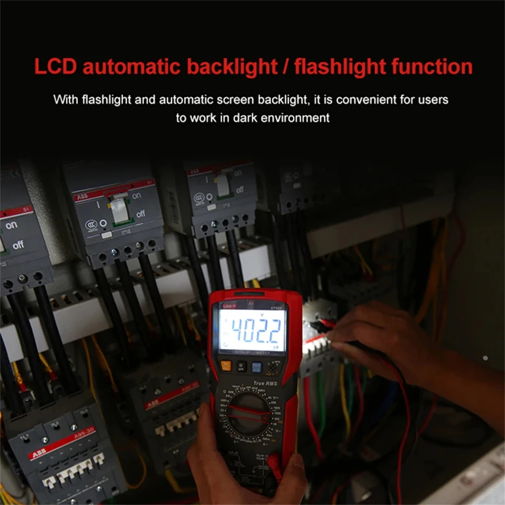 UNI-T 전문 디지털 멀티미터, True RMS AC DC 전류 전압계, Hz Ohm NCV 커패시턴스 저항 테스터, UT89X UT89XD