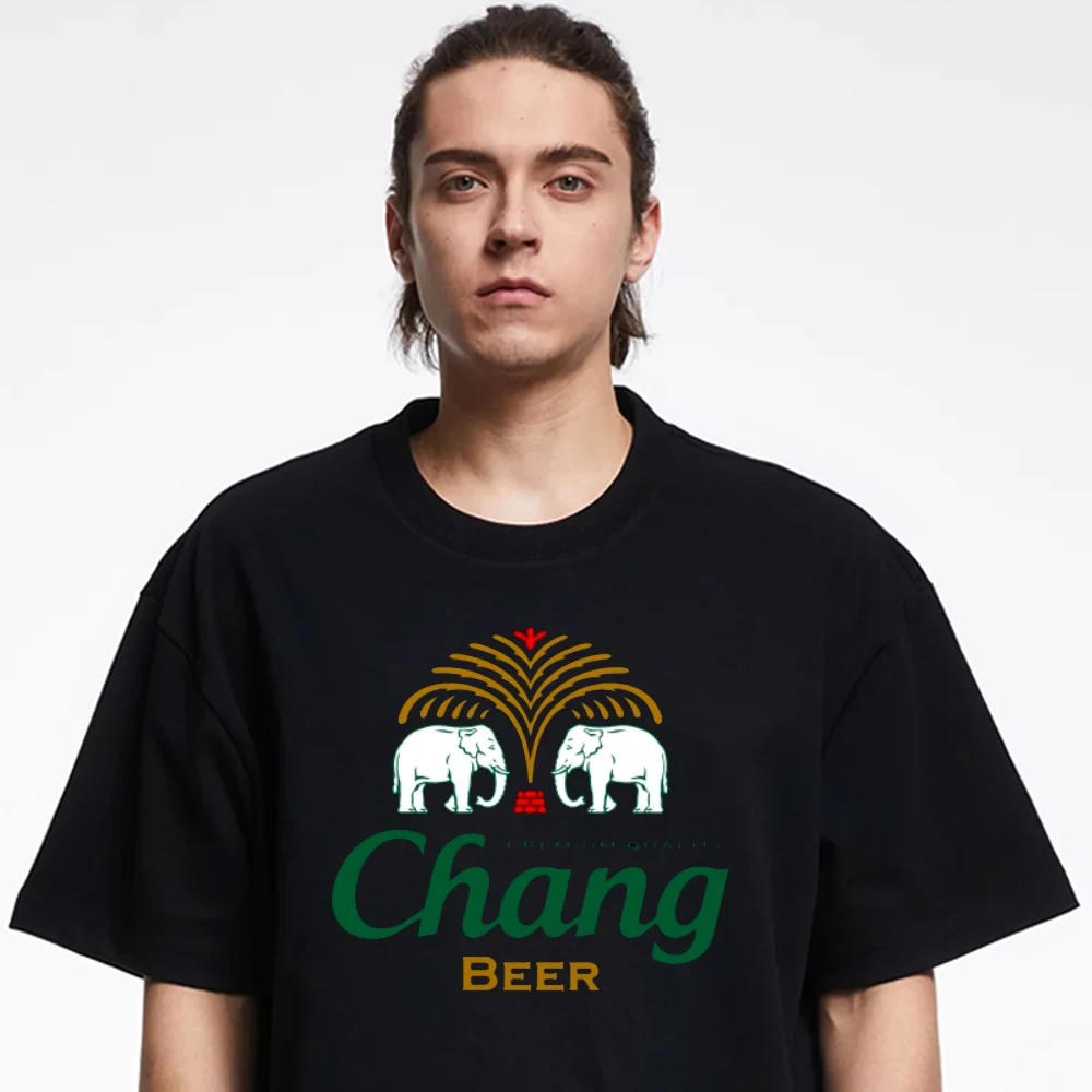 Chang Beer Thai Drink T Shirt Singha Lao Leo Tiger Carabow Bali Gift New From US harajuku  graphic t shirts