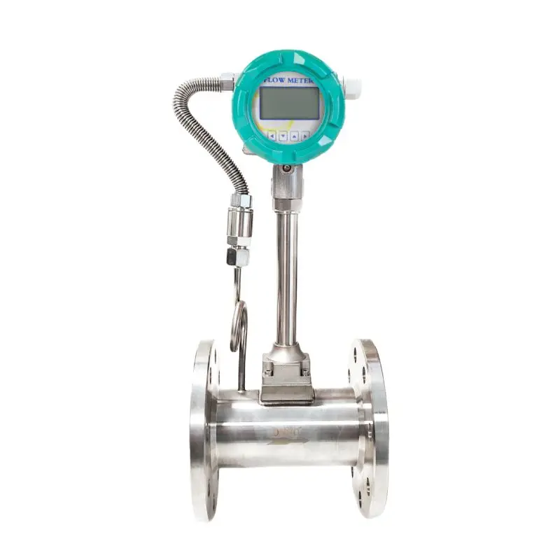 Portable Flow Meter Digital Steam Liquid Nitrogen Flow Meter Digital Fuel Meter Gas air Steam Vortex Flowmeter