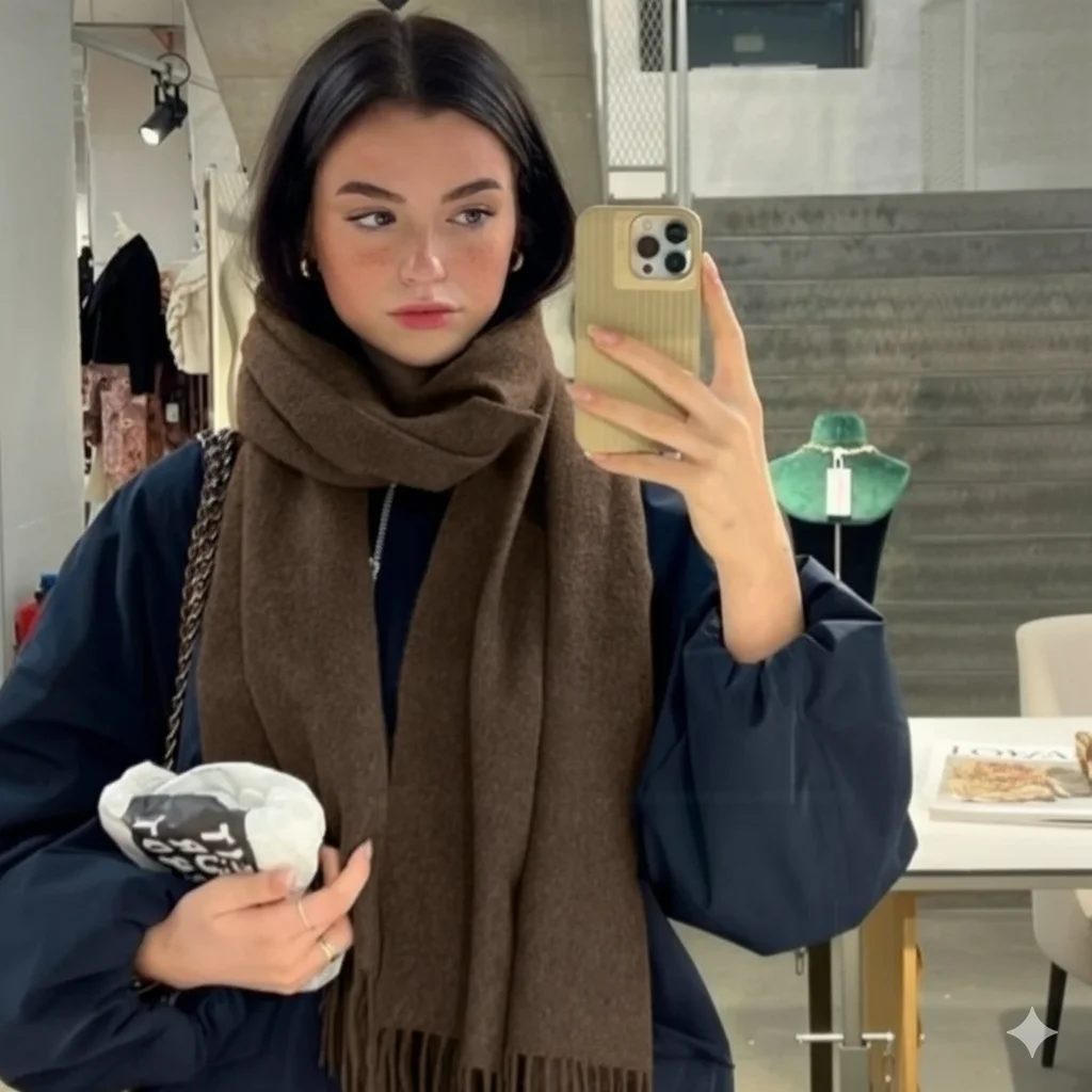 Новый 62-цветный зимний шарф для женщин