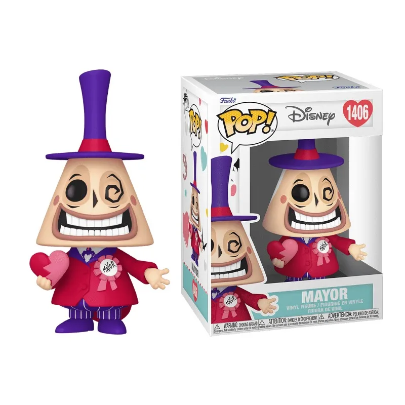 

Funko POP Original The Nightmare Before Christmas Anime Figure Valentine's Day Mayor Action Figure Toys for Boys Girls Kids Gift