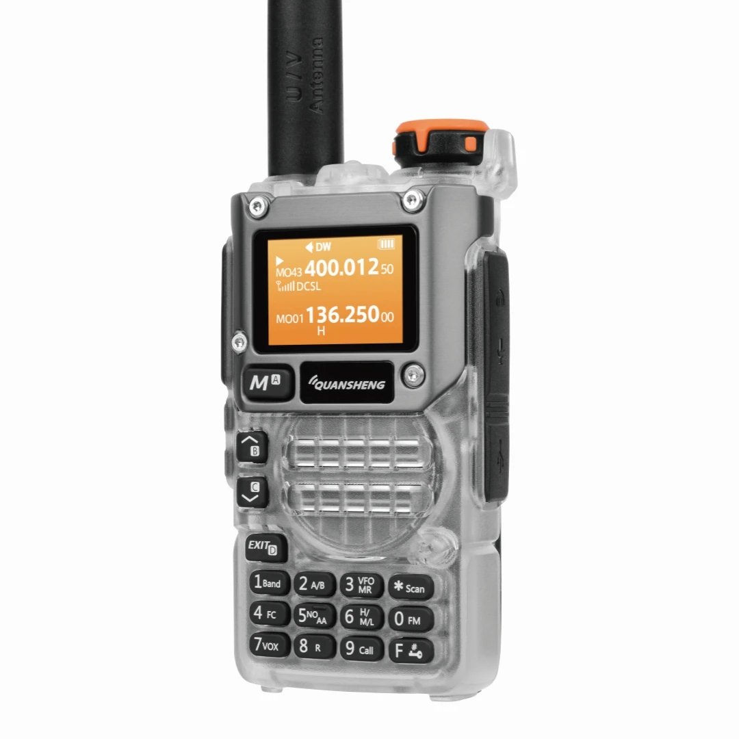 Quansheng UV-K5(8) 5W Output Portable Multi-band Radio Lightweight Compact Size AM FM NOAA Tyep-C Long Standby Walkie Talkie