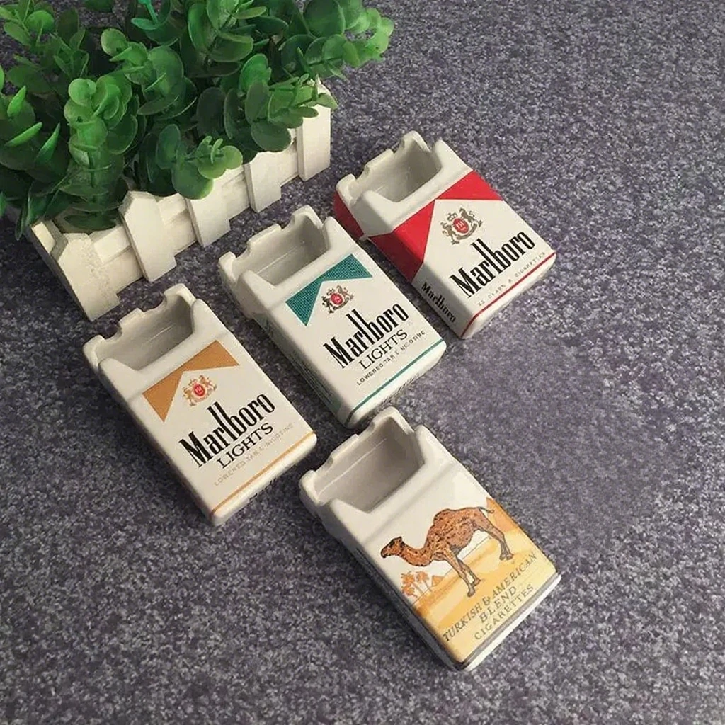 marlboro plastic cigarette case Vintage Cowboy Advertising Lot - Posters, Tin, Ashtray & More Premium Antique Marlboro Cigarette Case