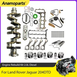 Engine Parts Rebuild Gasket Set Piston Kit Crankshaft Fit 2.0 L Diesel 204DTD AJ20D4 For Land Rover Discovery Jaguar XE XF 2.0L
