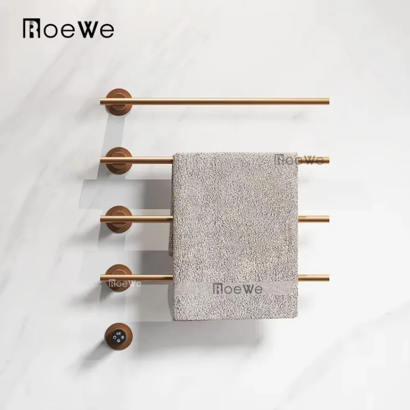 Approved High End PVD Surface Modern Design Bath Towel Rack Warmer Electric Wall-mounted Towel Warmer Rack