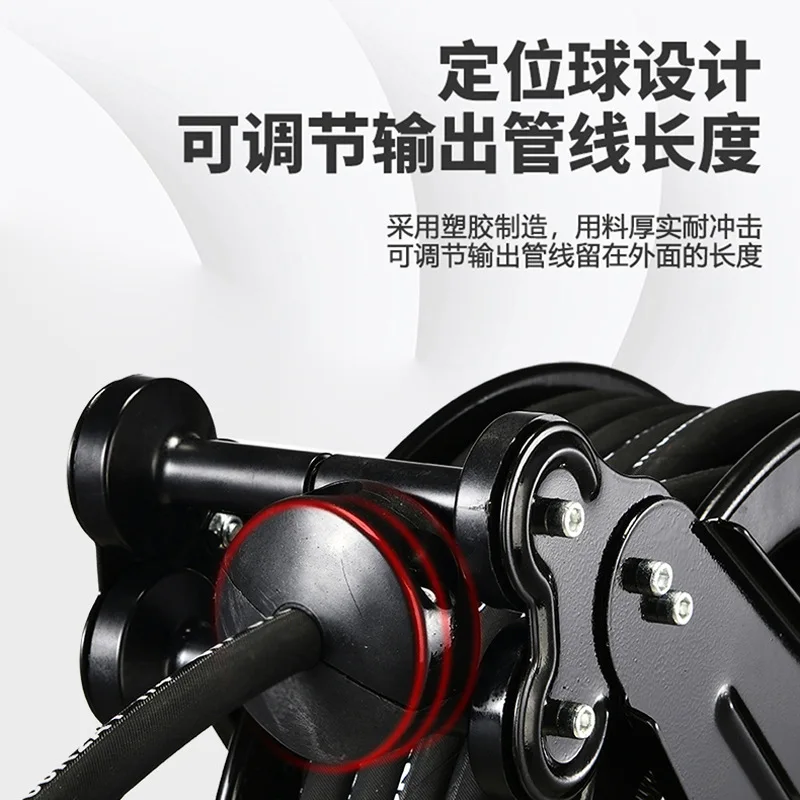Automatic Telescopic Recovery Butter Reel High Pressure Electric Butter Machine Accessories Double-layer Steel Wire Pipe Reel