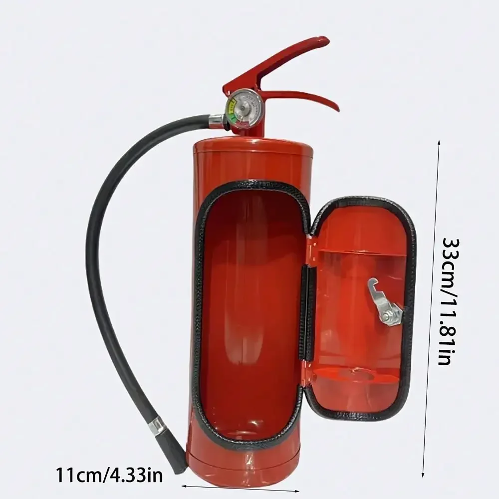 1pc Iron Fire Extinguisher Shaped Mini Bar Beverage Holder Portable Liquor Dispenser, Ideal For Home Decor And Outdoor Picnics