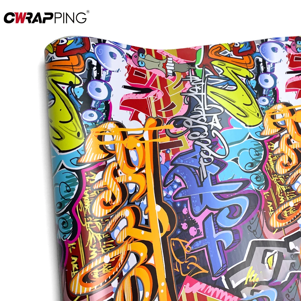 

Graffiti Car Wrap Cartoon Decor Skateboard DIY Waterproof Vinyl Motorcycle Helmets Street Graffiti Painting Film Car Accessories