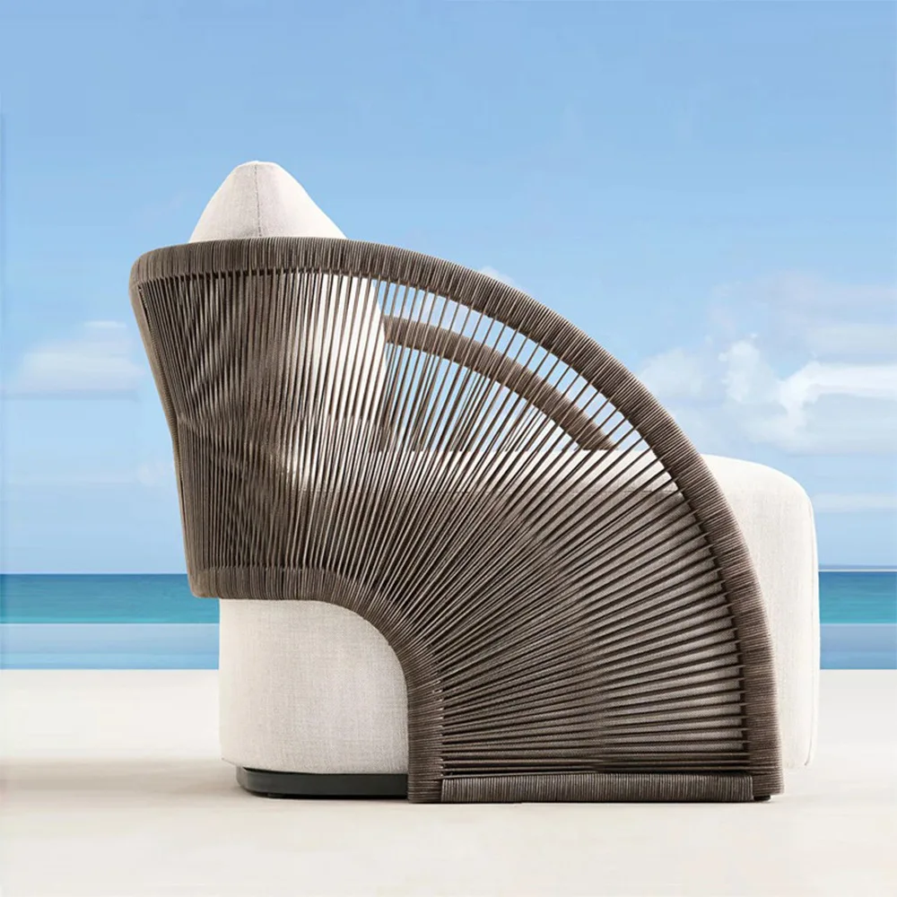 

Courtyard Sales Department Rattan Designer Sofa Terrace Leisure Garden Outdoor Hotel Villa Nordic Furniture Homestay